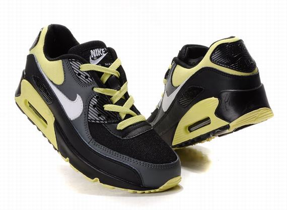 New Men'S Nike Air Max Black/White/Yellow